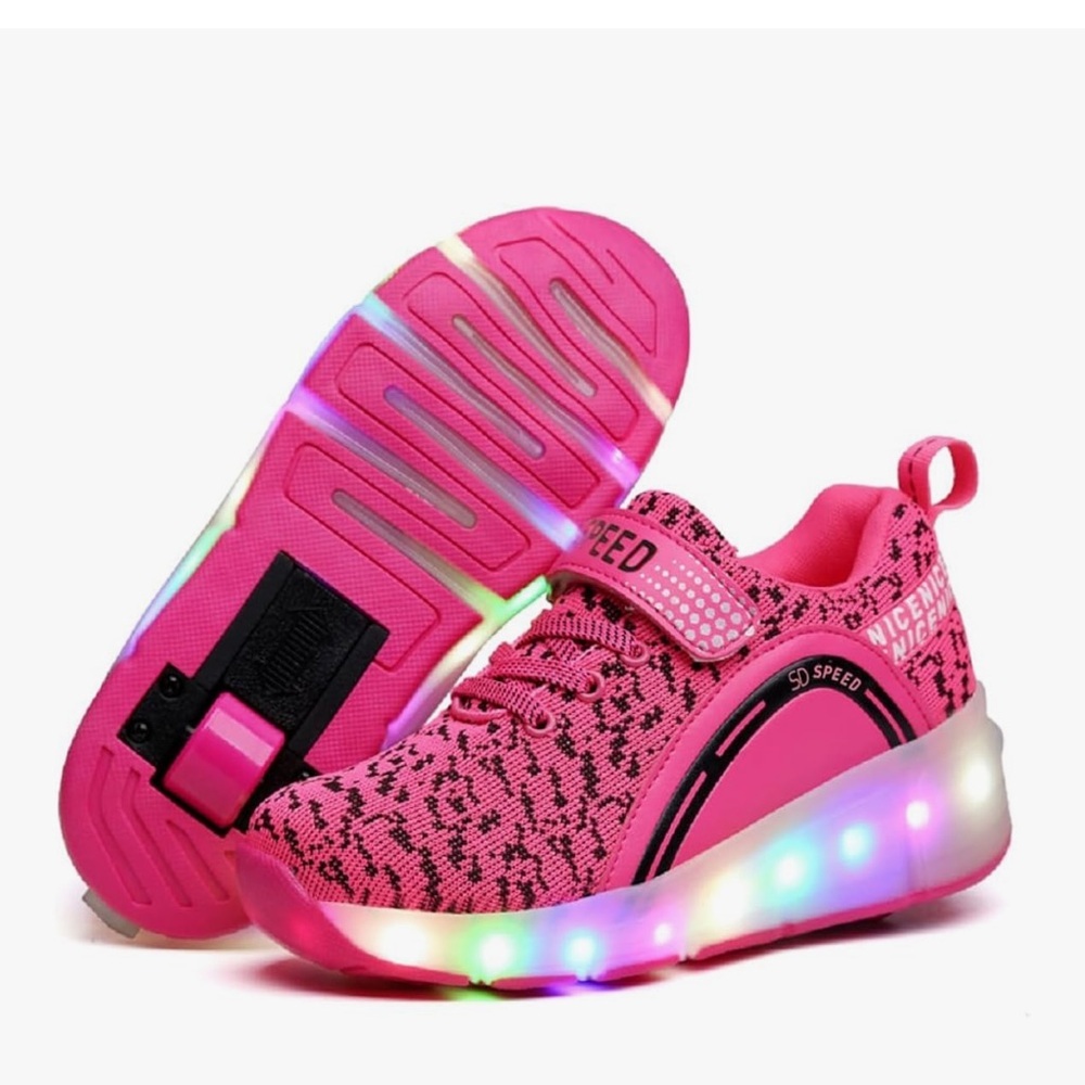 Pink LED Light-Up Sneakers